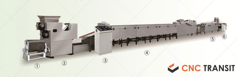 مشخصات کلی خط تولید نودل نیمه اتوماتیک